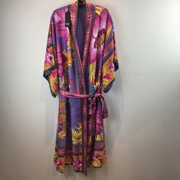 Rachel Rachel Roy Japanese inspired print reversible kimono with sash sz… - Picture 4 of 14